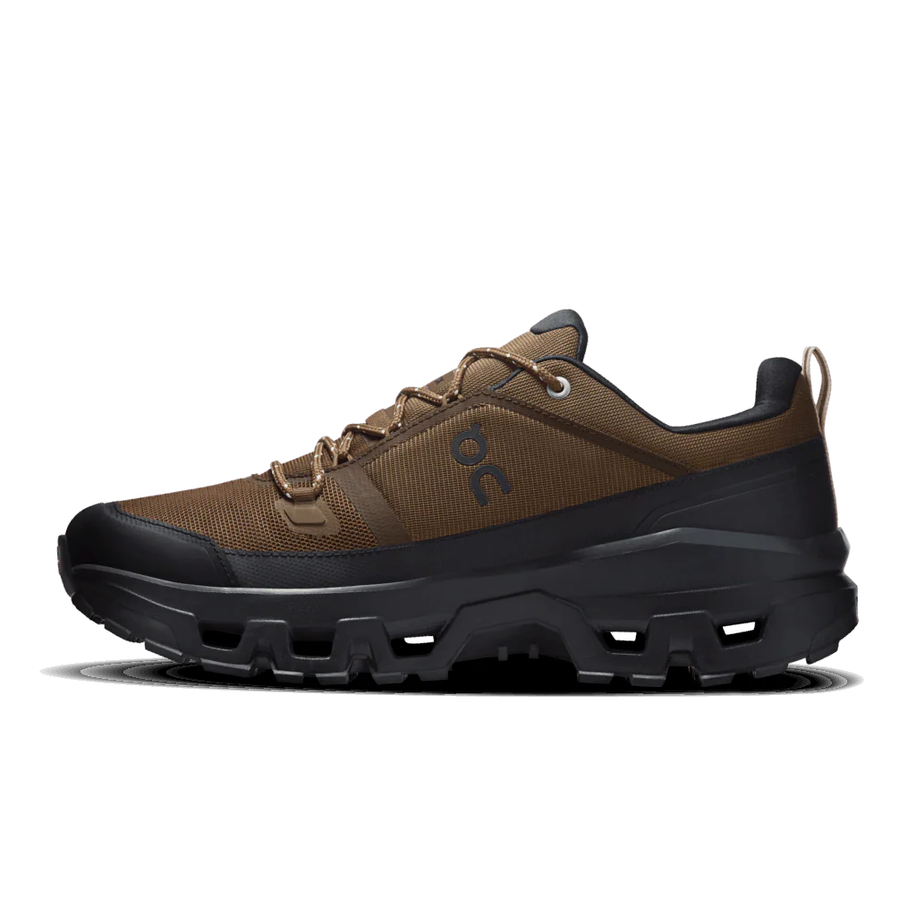On Men Cloudrock Low Waterproof - Earth / Black - Image 6