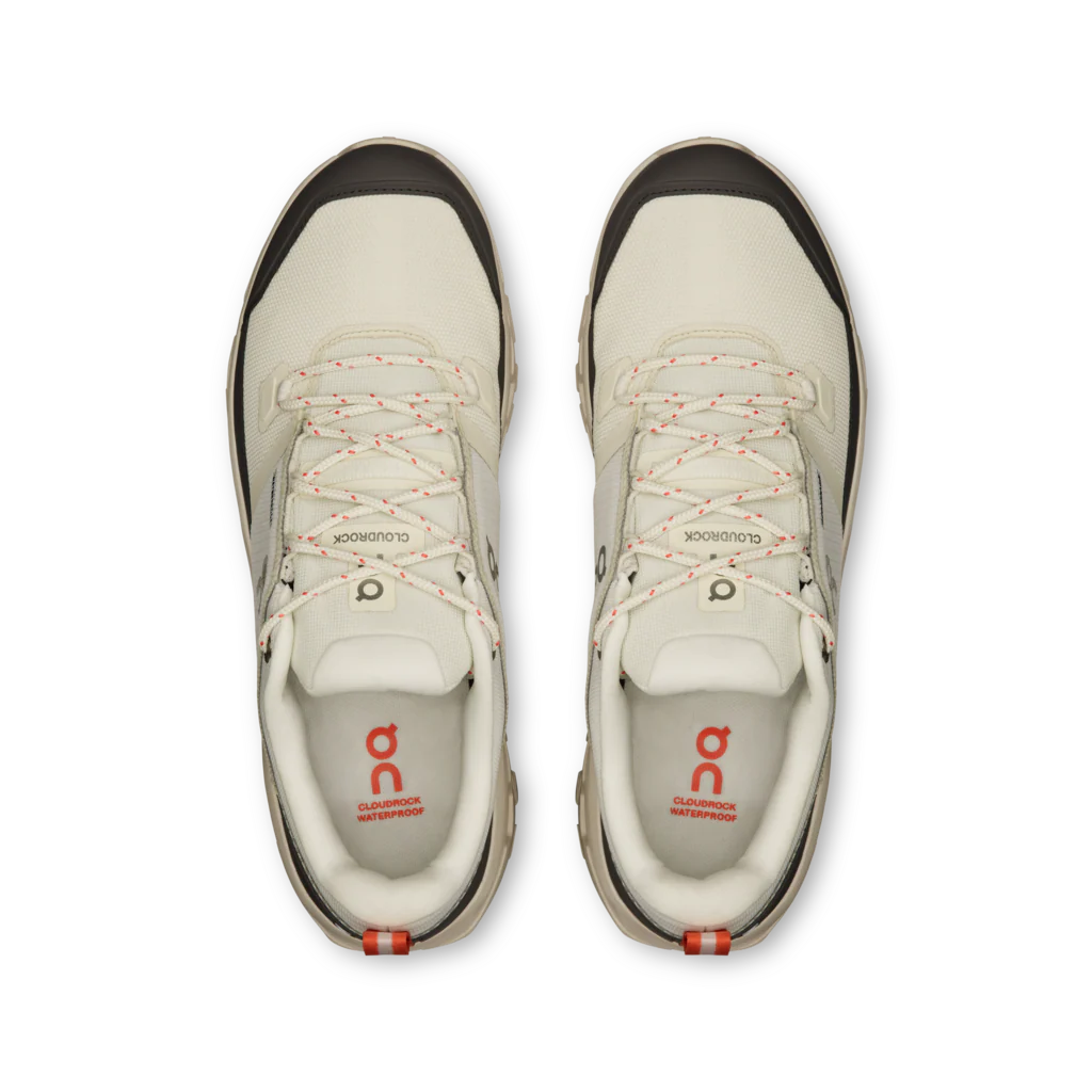 On Men Cloudrock Low Waterproof - Ivory / Ivory - Image 3