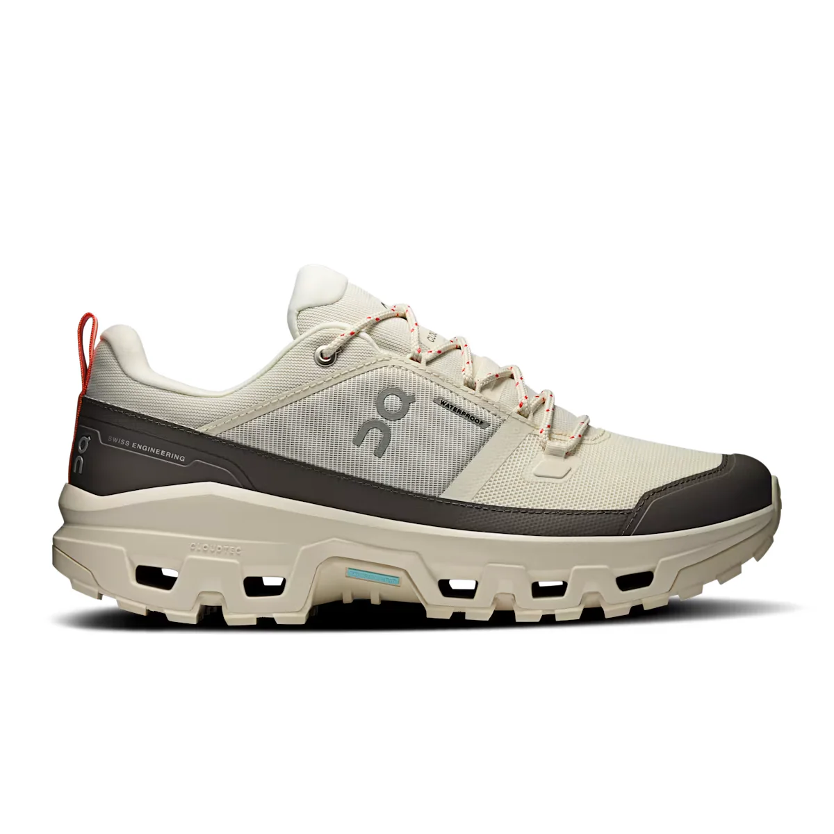 On Men Cloudrock Low Waterproof - Ivory / Ivory - Image 6