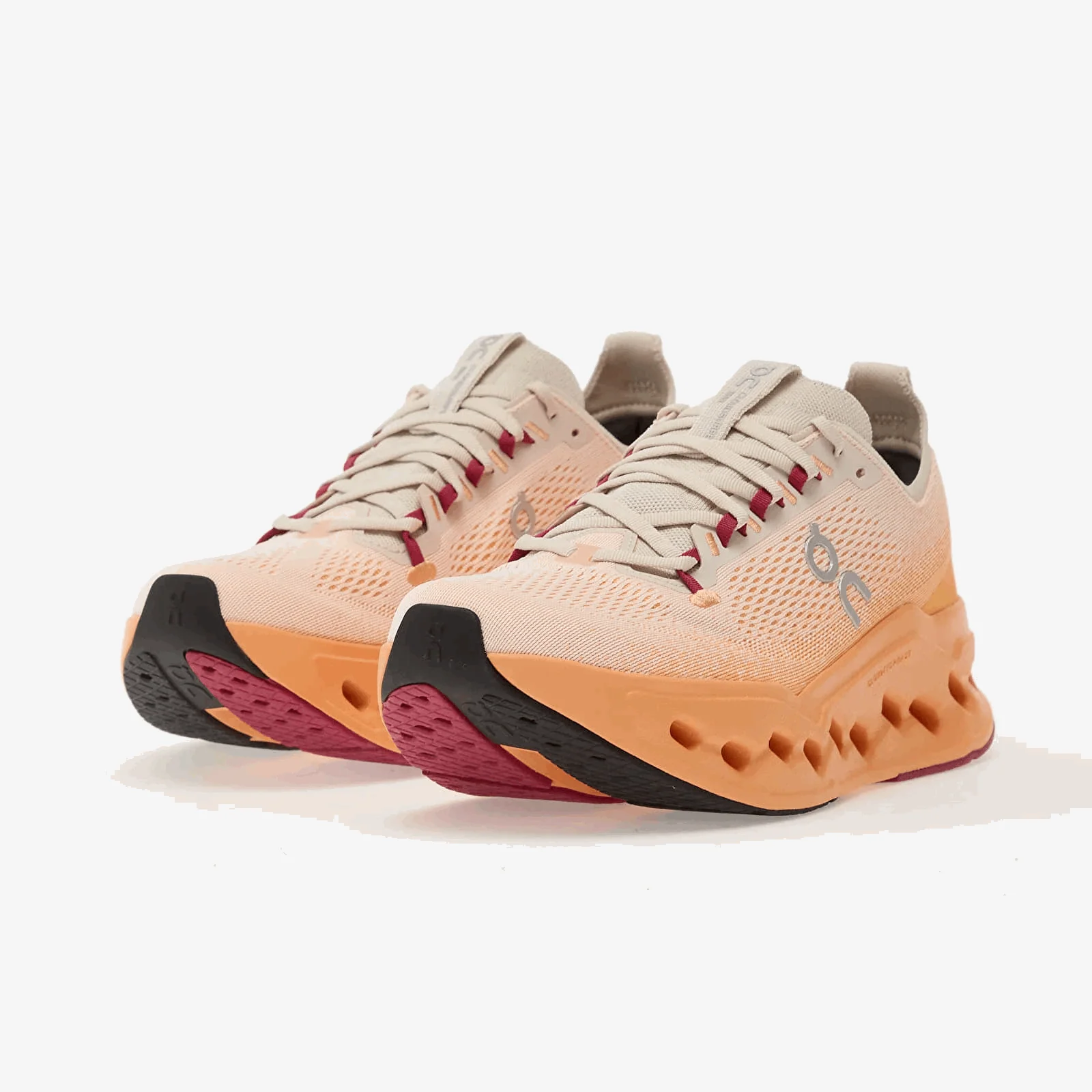 On Men Cloudsurfer Max - Pearl / Tangerine - Image 4