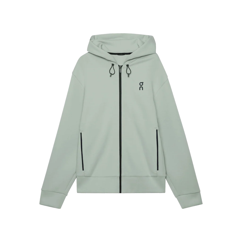 On Men Focus Tech Zip Hoodie - Mineral - Image 2