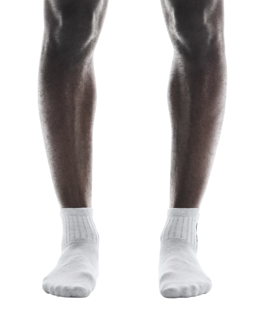 On Unisex Logo Sock Mid 3-Pack - Heather Gray - Image 3