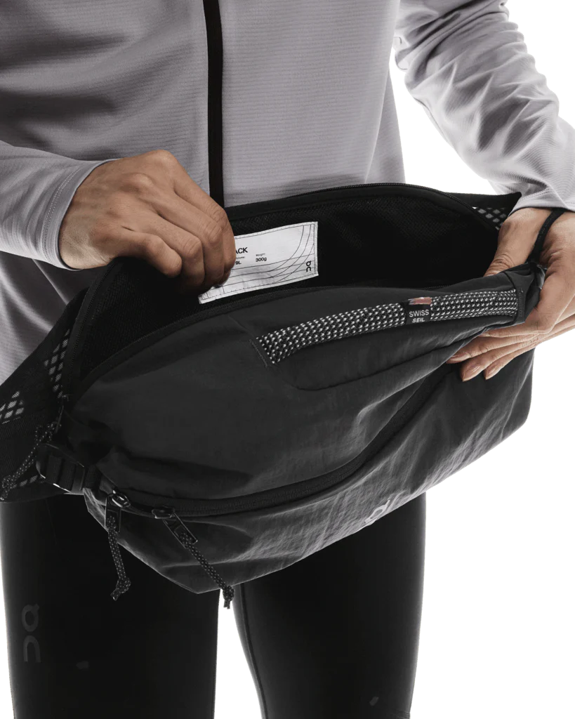 On Unisex Sling Pack 9L - Magnet / Black - Image 6