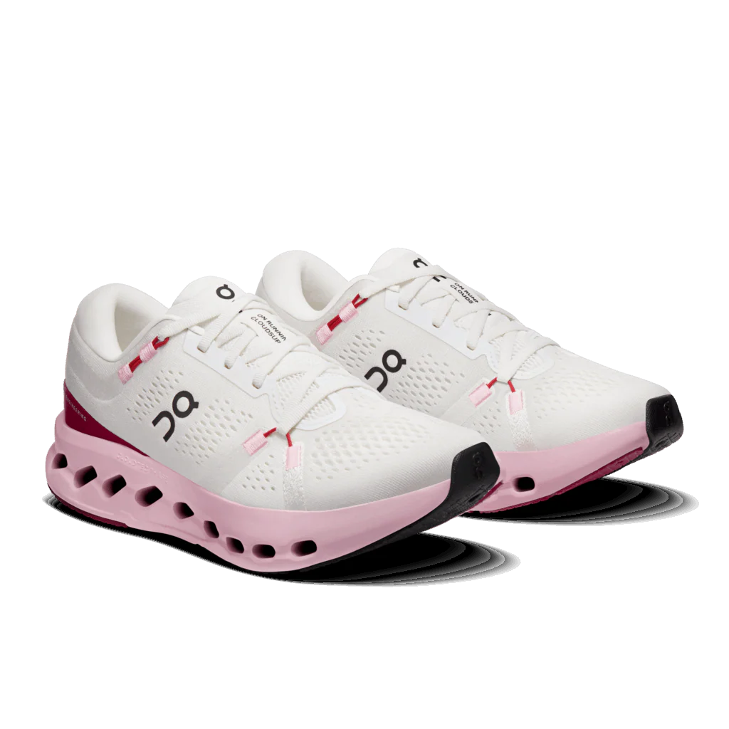 On Women Cloudsurfer 2 - Ivory / Peony - Image 2