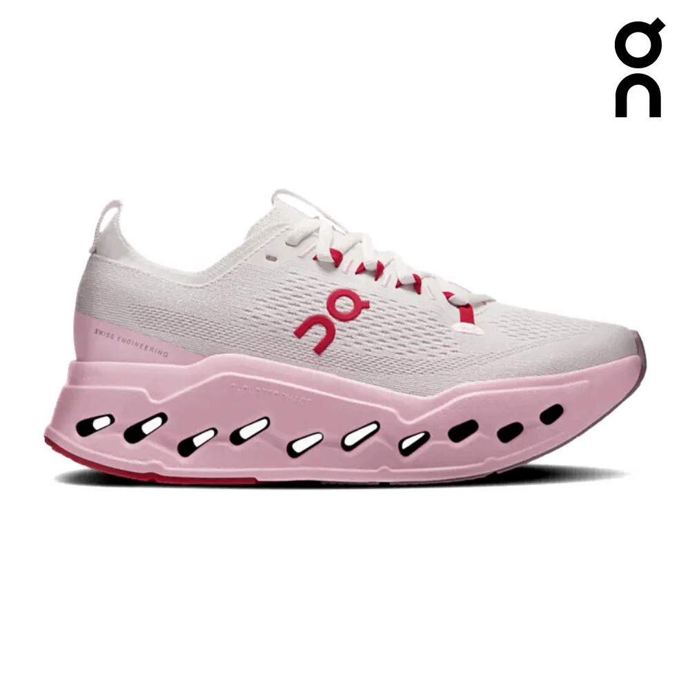 On Women Cloudsurfer Max - Ivory / Peony
