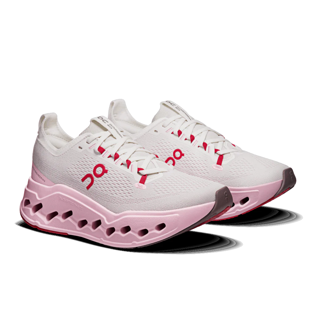 On Women Cloudsurfer Max - Ivory / Peony - Image 2