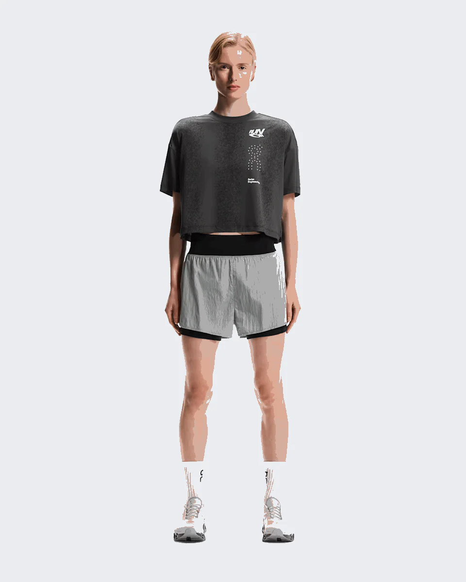 On Women Performance Volt Shorts - Glacier - Image 4