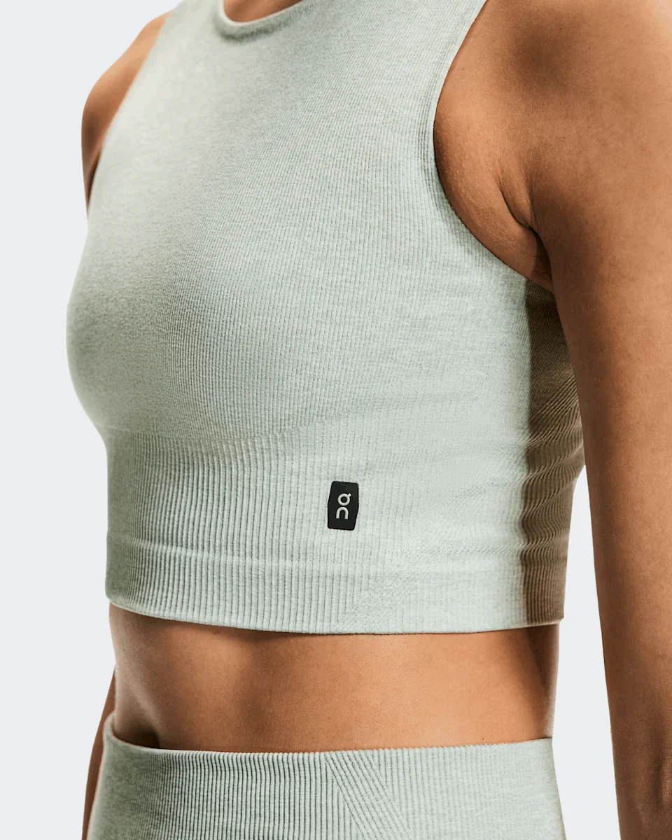 On Women Studio Knit Crop - Mineral / Heather - Image 6