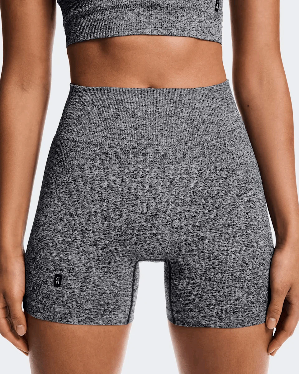 On Women Studio Knit Shorts - Graphite / Heather - Image 5