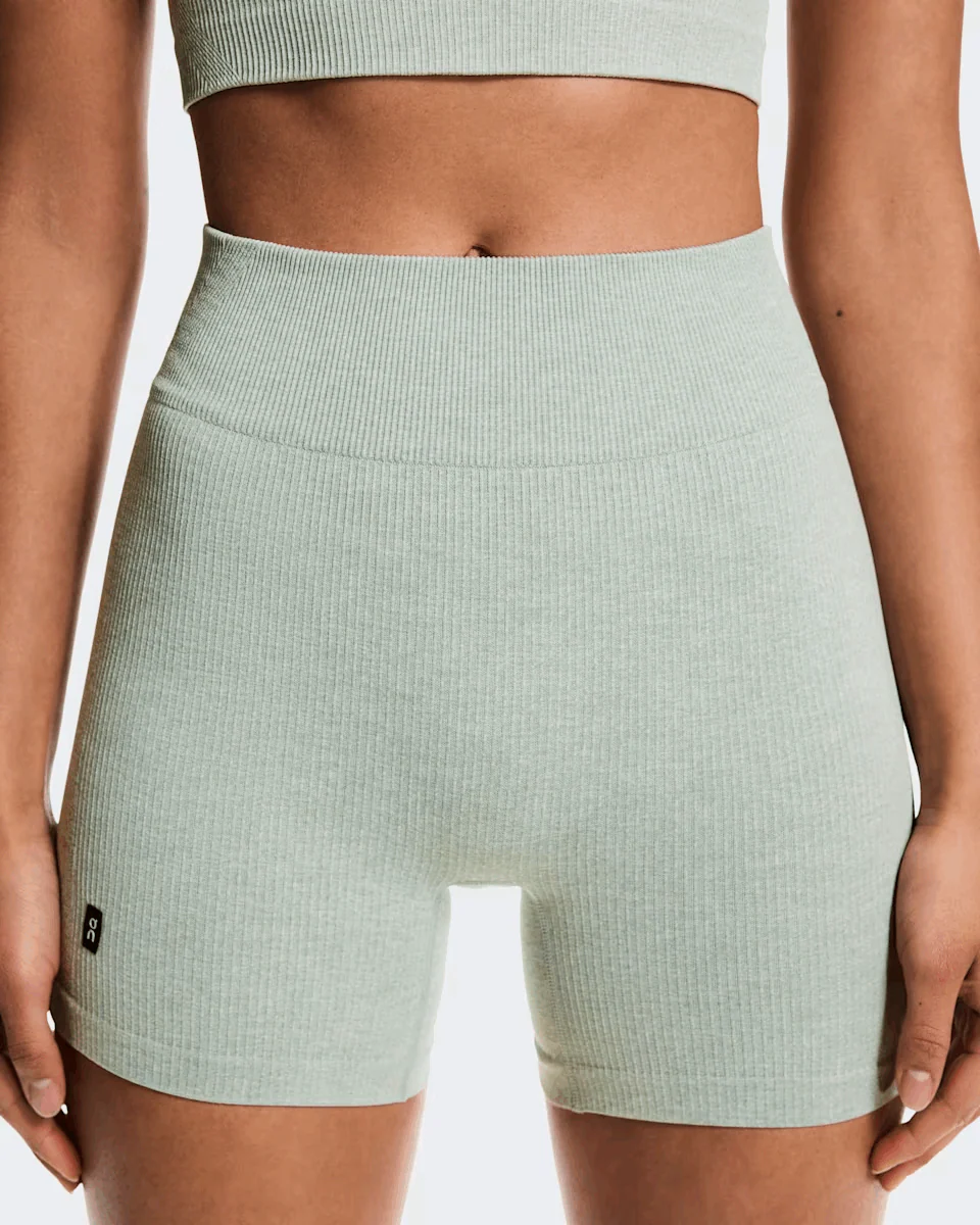On Women Studio Knit Shorts - Mineral / Heather - Image 4