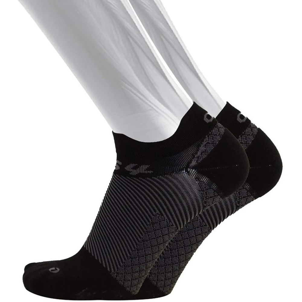 OS1st FS4 Plantar Fasciitis No Show Socks - Black - Image 2
