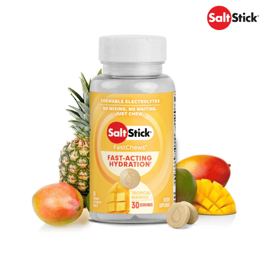 SaltStick FastChews - Tropical Mango 60ct Bottle - Expiry Date: Nov 2026