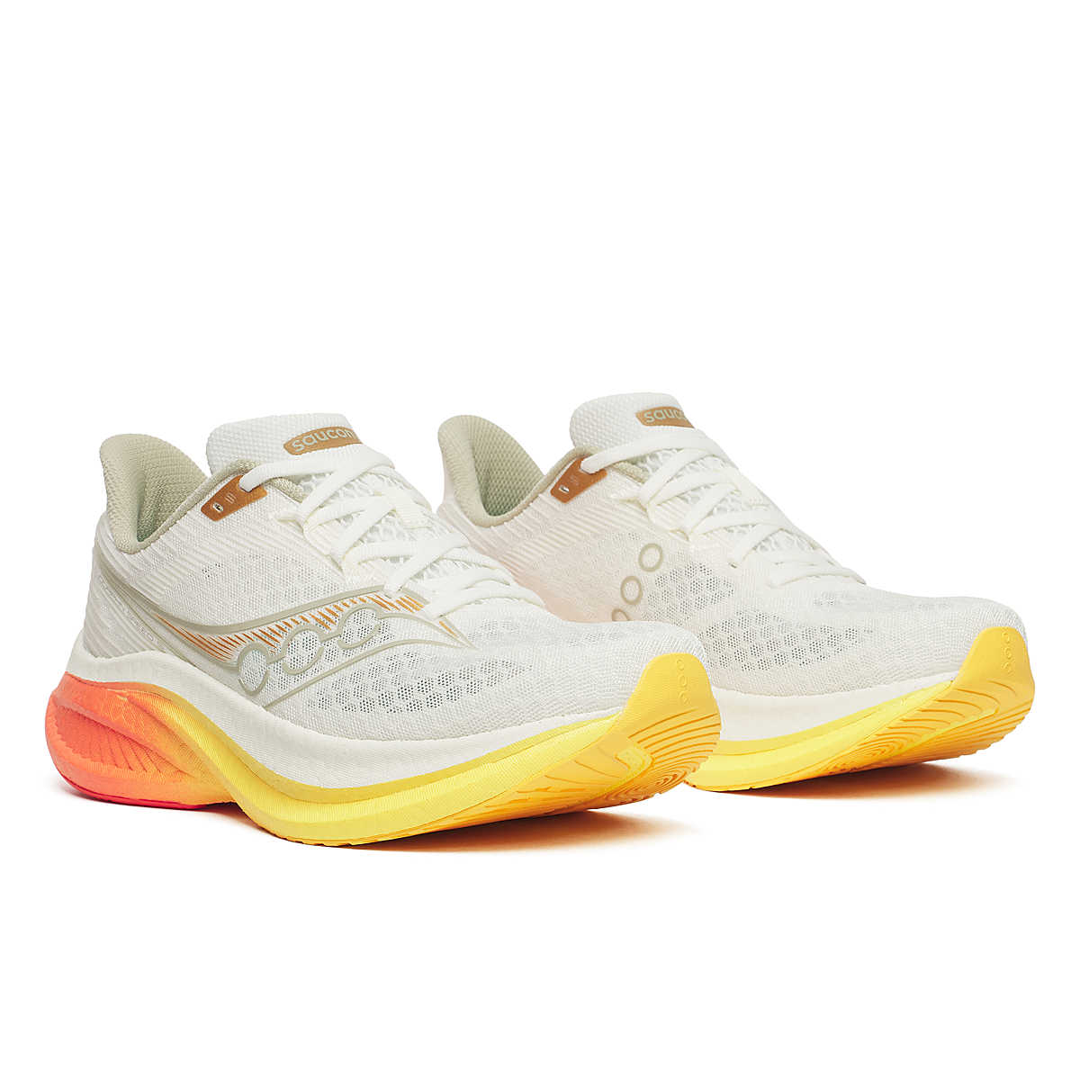 Saucony Men Endorphin Speed 5 Wide - Ivory / Fire - Image 3