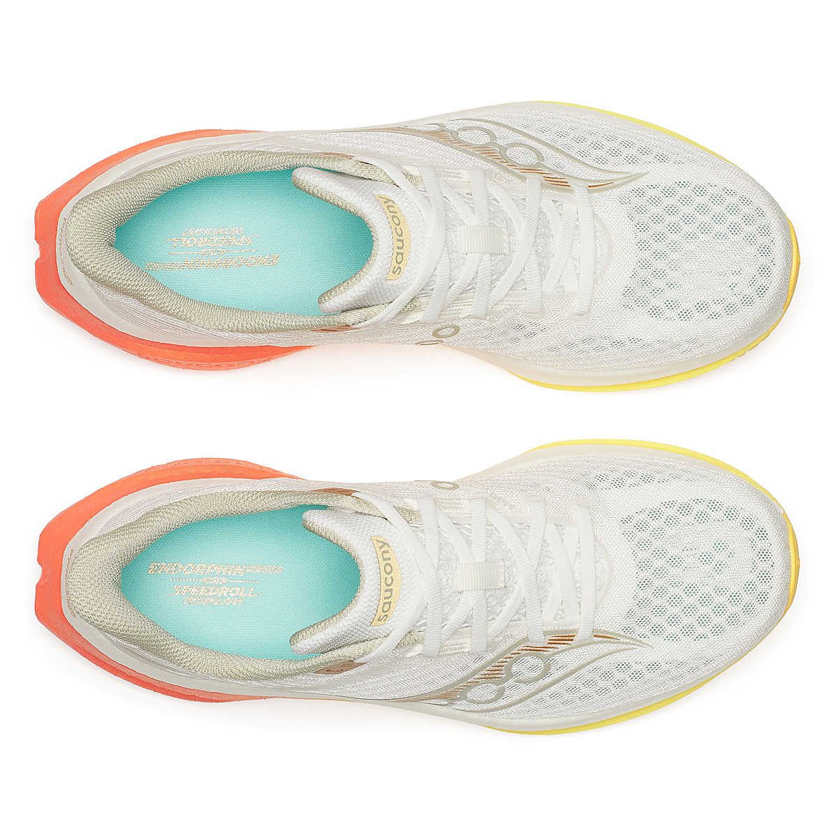 Saucony Men Endorphin Speed 5 Wide - Ivory / Fire - Image 4