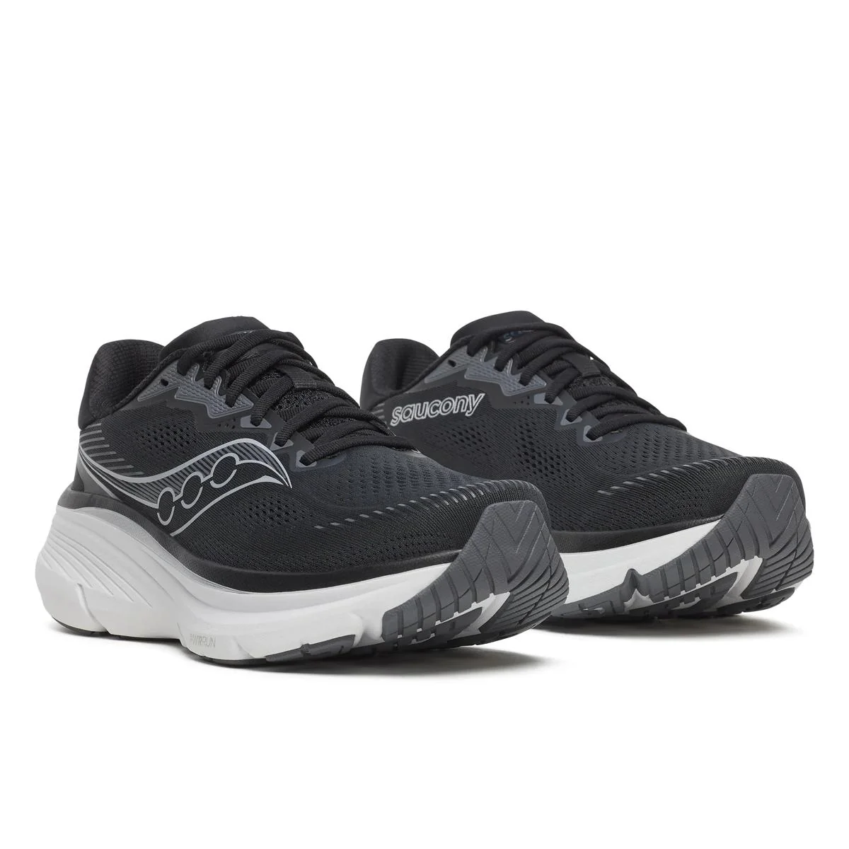 Saucony Men Guide 19 Wide - Black / Silver - Image 2