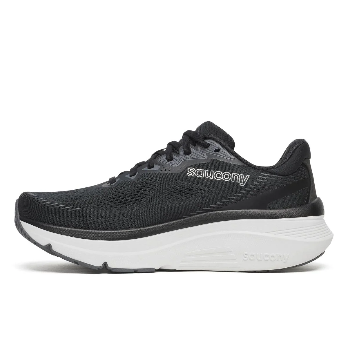 Saucony Men Guide 19 Wide - Black / Silver - Image 6
