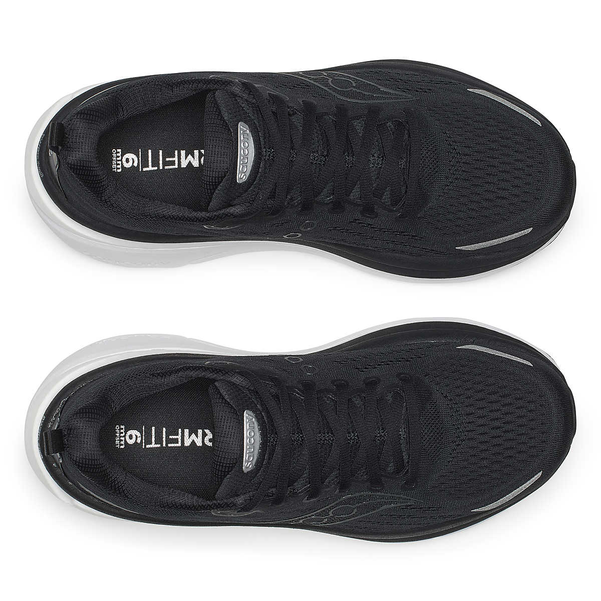 Saucony Men Hurricane 25 Wide - Black / White - Image 4