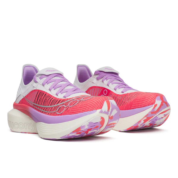 Saucony Unisex Endorphin Elite 2 - Coral / White - Image 2