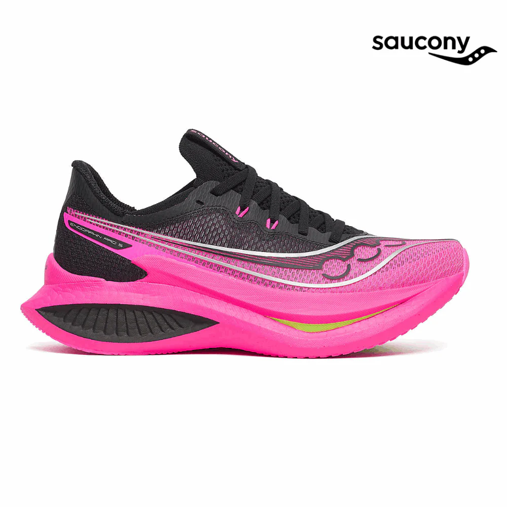Saucony Women Endorphin Pro 5 - Black / Shock