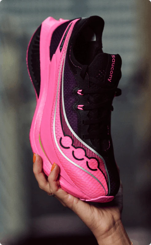 Saucony Women Endorphin Pro 5 - Black / Shock - Image 2