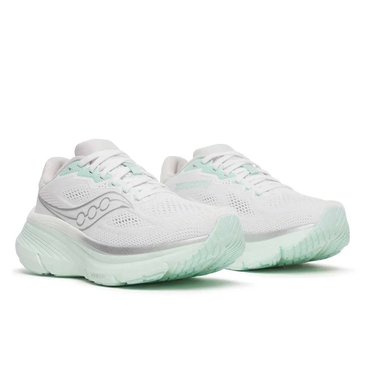 Saucony Women Guide 19 Wide - White / Hush - Image 2