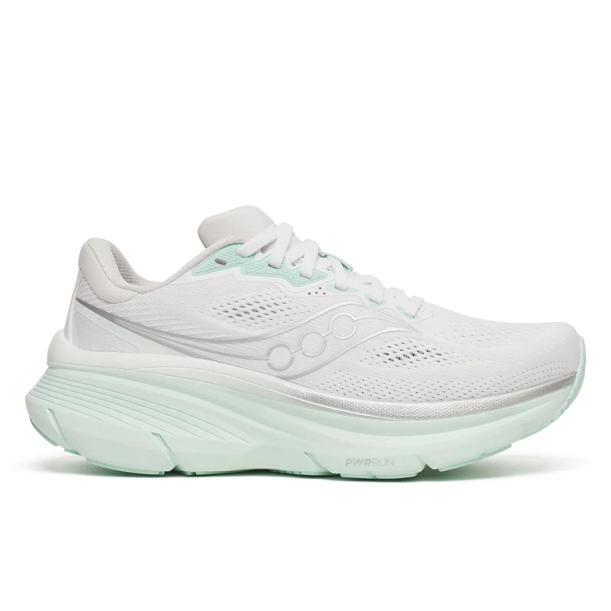 Saucony Women Guide 19 Wide - White / Hush - Image 7