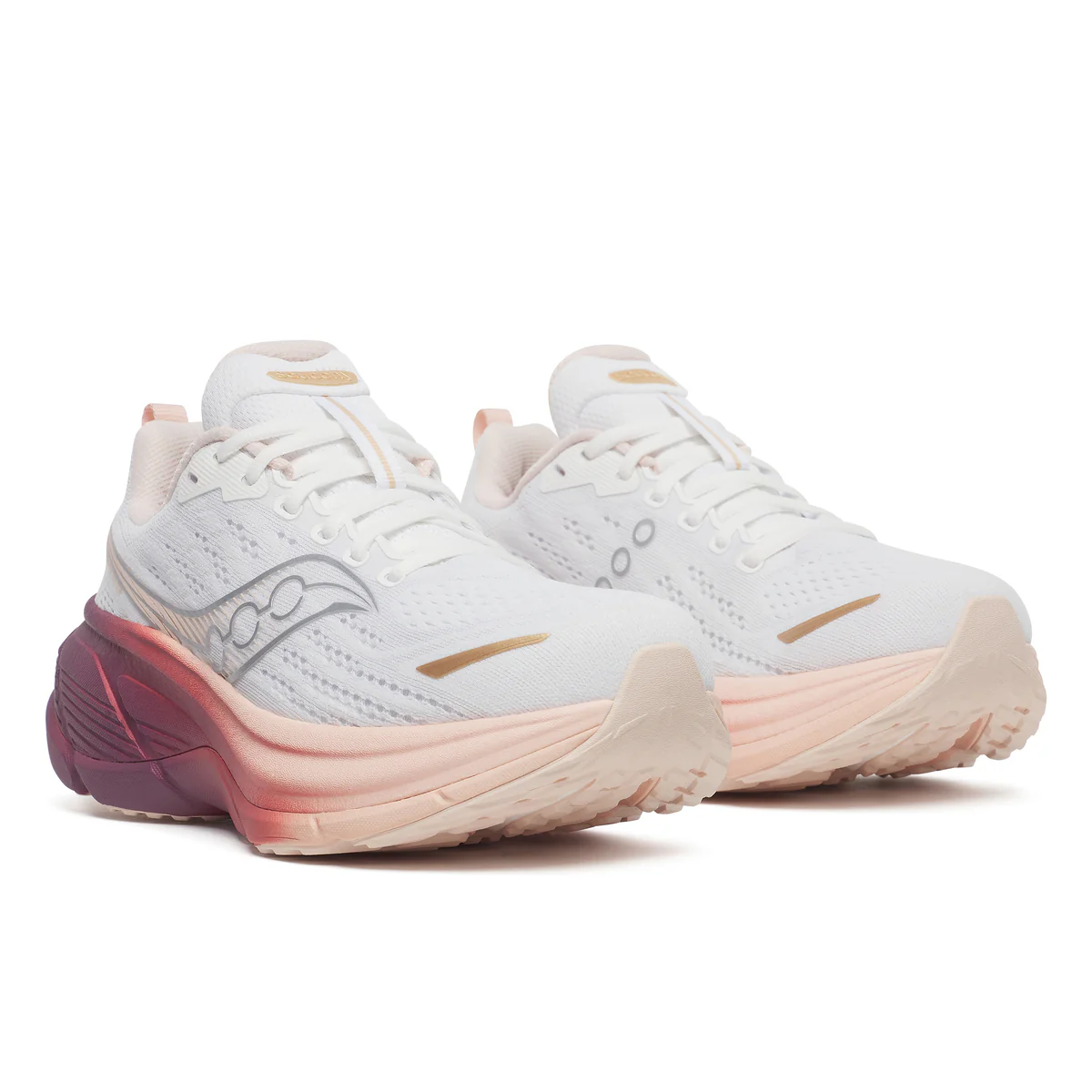 Saucony Women Hurricane 25 Wide - White / Cameo - Image 2