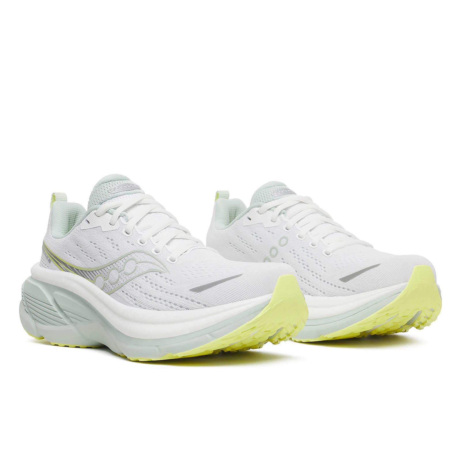 Saucony Women Hurricane 25 Wide - White / Mist - Image 2