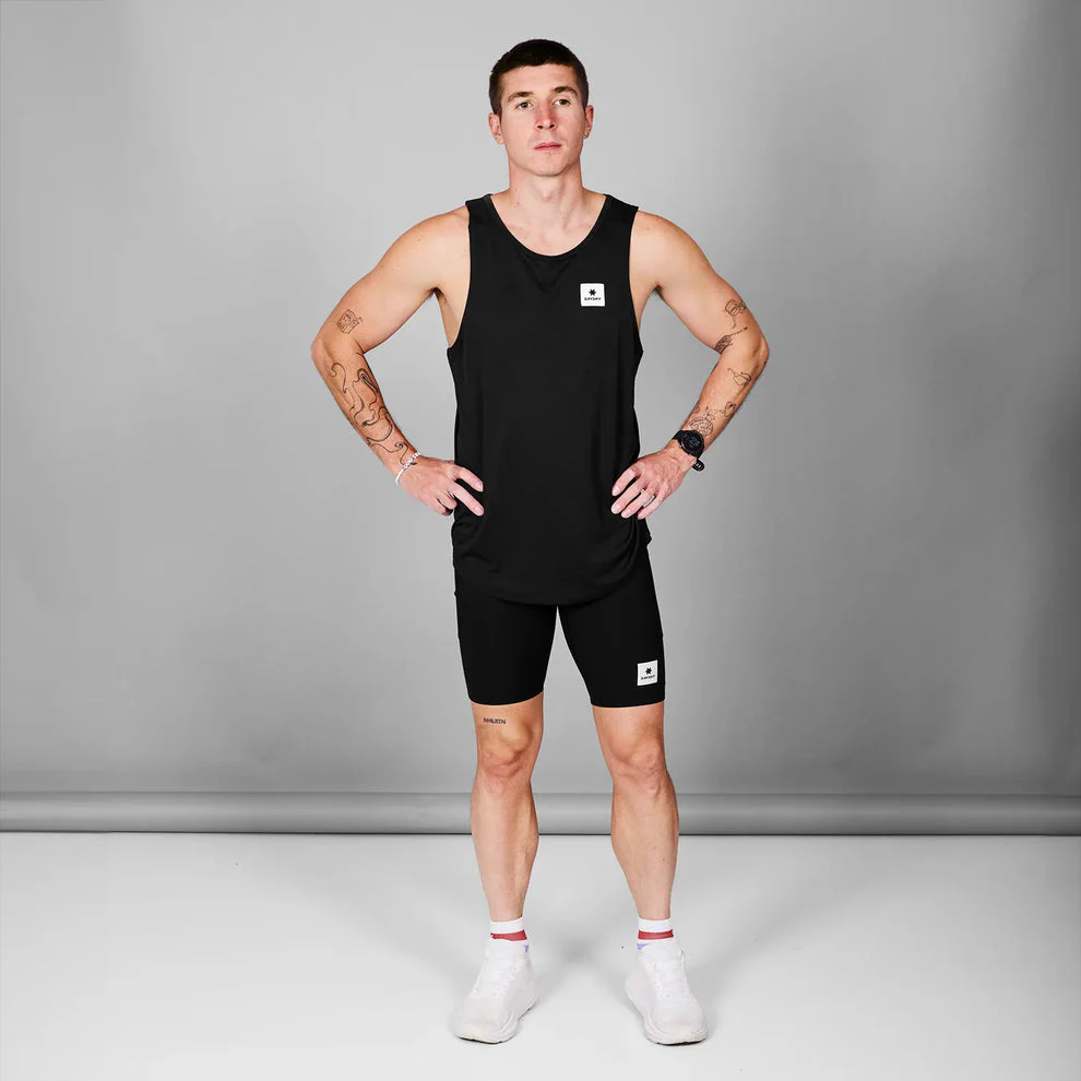 SAYSKY Men Clean Combat Pro Singlet - Black - Image 5