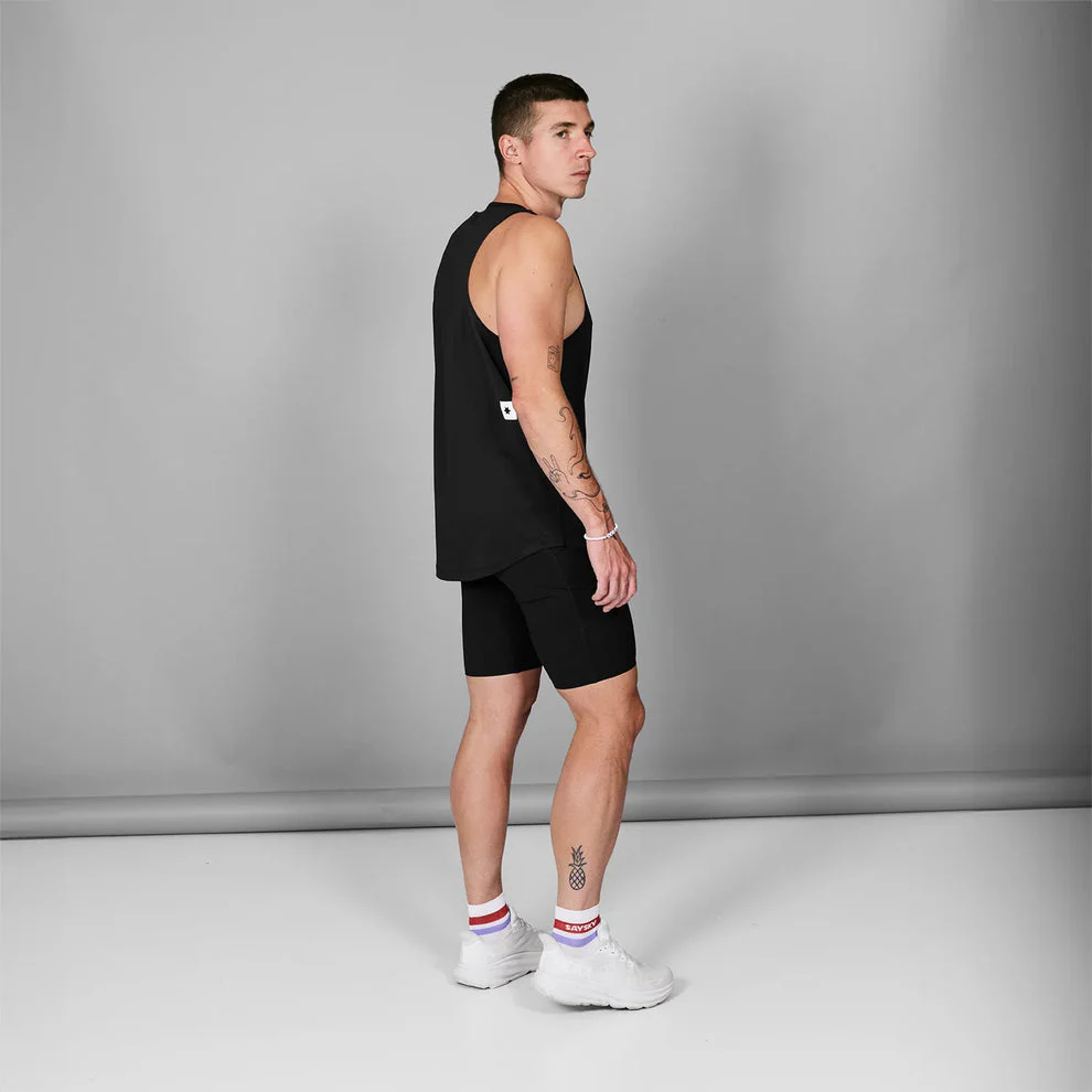 SAYSKY Men Clean Combat Pro Singlet - Black - Image 7
