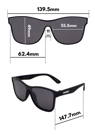 Sunday Shades Flare Series Sunglasses - Eclipse - Image 4